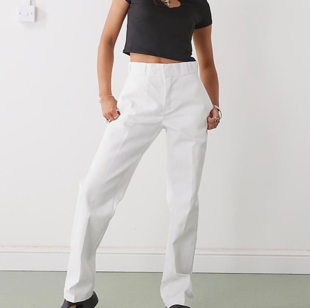 Dickies Women’s White 30/32 Utility Cargo Pants (Straight Leg)